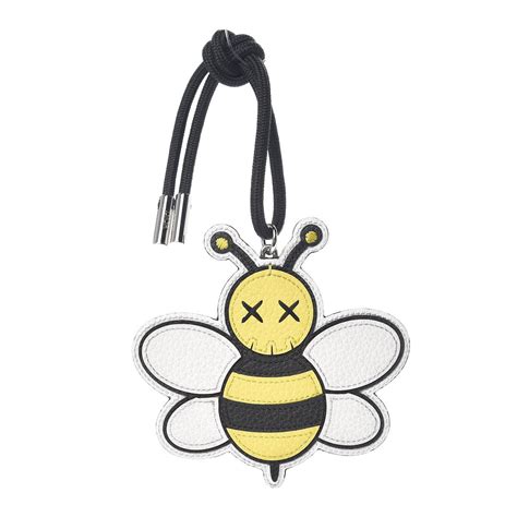 dior x kaws bee charm|CHRISTIAN DIOR x KAWS Grained Calfskin Bee Charm Key .